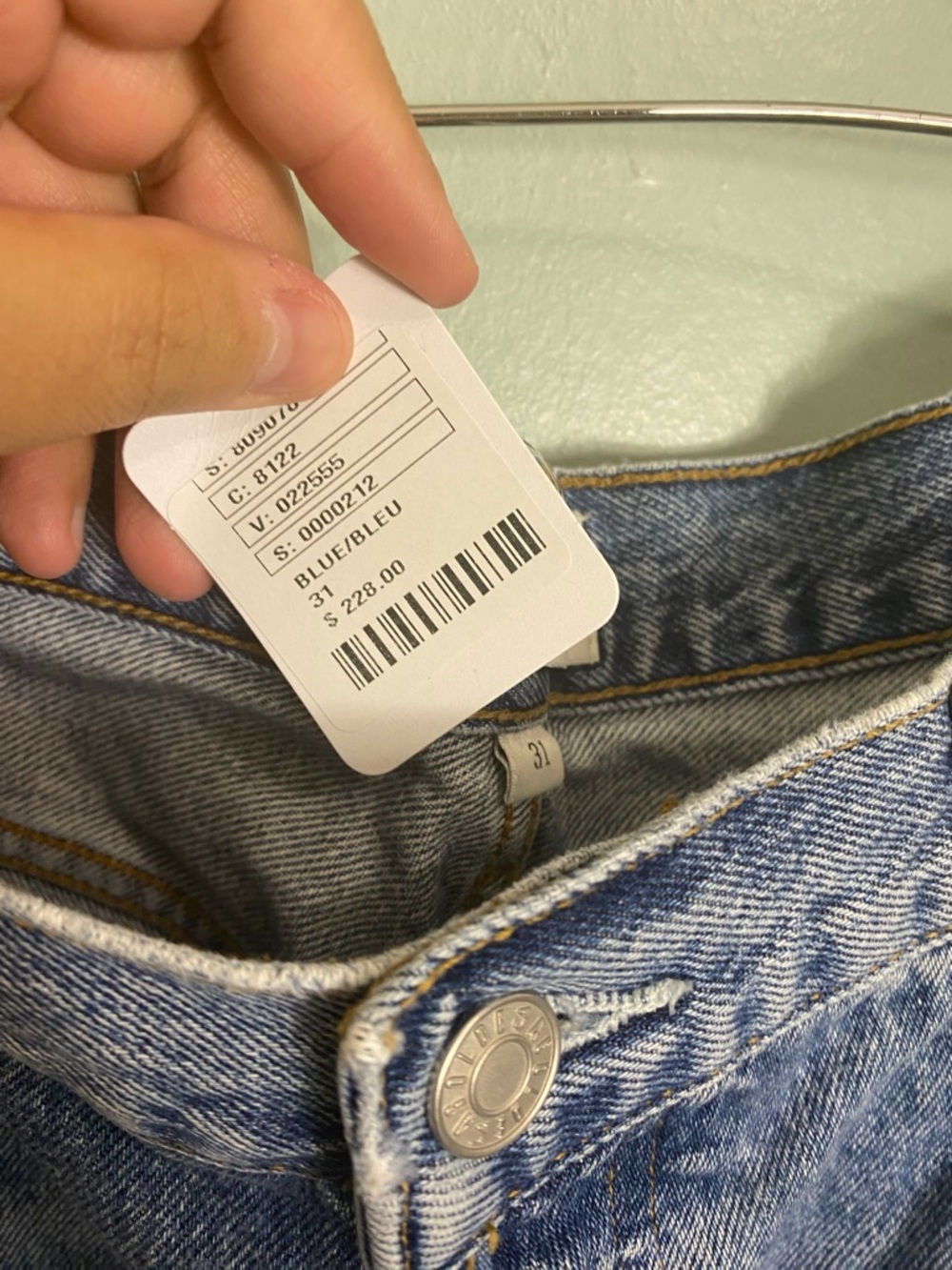 Agolde Fran Low Slung Easy Straight Invention Blue Jeans Denim Sz 31 Boyfriend - Picture 4 of 6